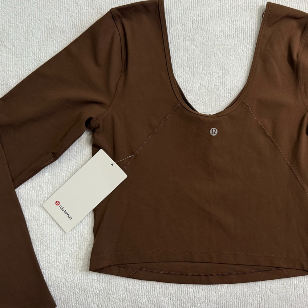 Lululemon Align Long Sleeve Java Size 10 NWT